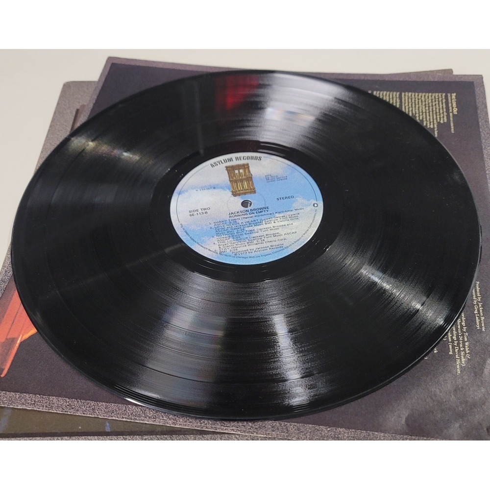 JACKSON BROWNE LP Running on empty 1977 Asylum vinyl R134367 Asylam Records - Picture 3 of 4